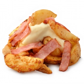 Картофель из печи с беконом