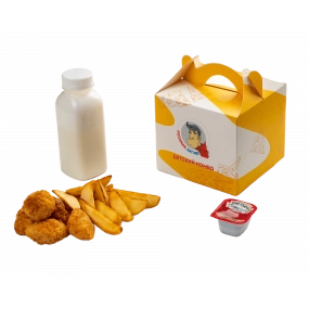 Детский комбо с молочным коктейлем